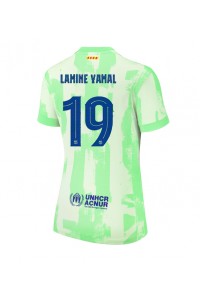 Barcelona Lamine Yamal #19 Voetbaltruitje 3e tenue Dames 2024-25 Korte Mouw